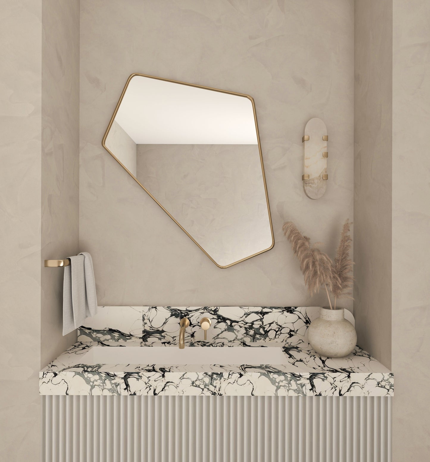 Irregular Angled Mirror