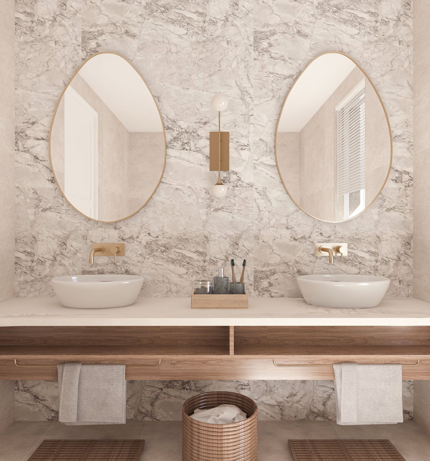 Jupiter Irregular Mirror Asymmetrical Design Led Mirror
