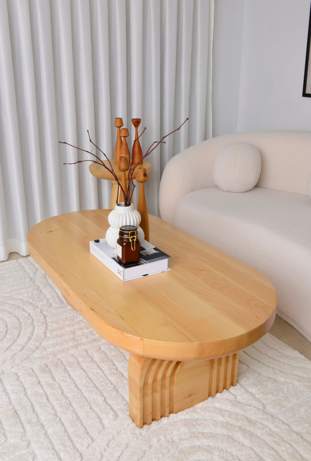 Modern Oval Coffee Table