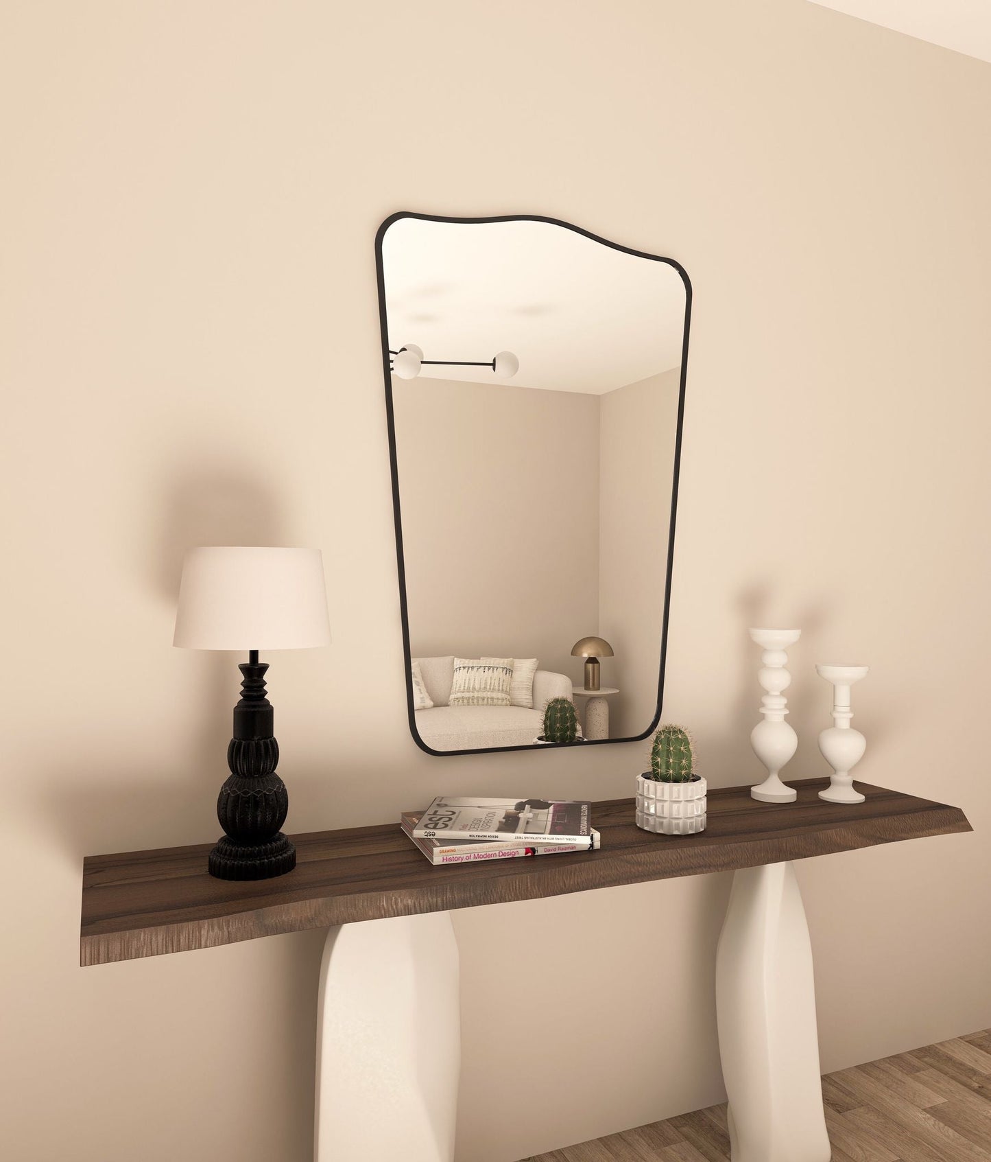 Fiore Irregular Italian Mirror