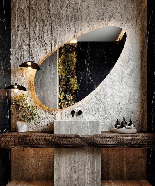 Pera Mirror - Elegant Asymmetrical Wall Mirror | Alpken