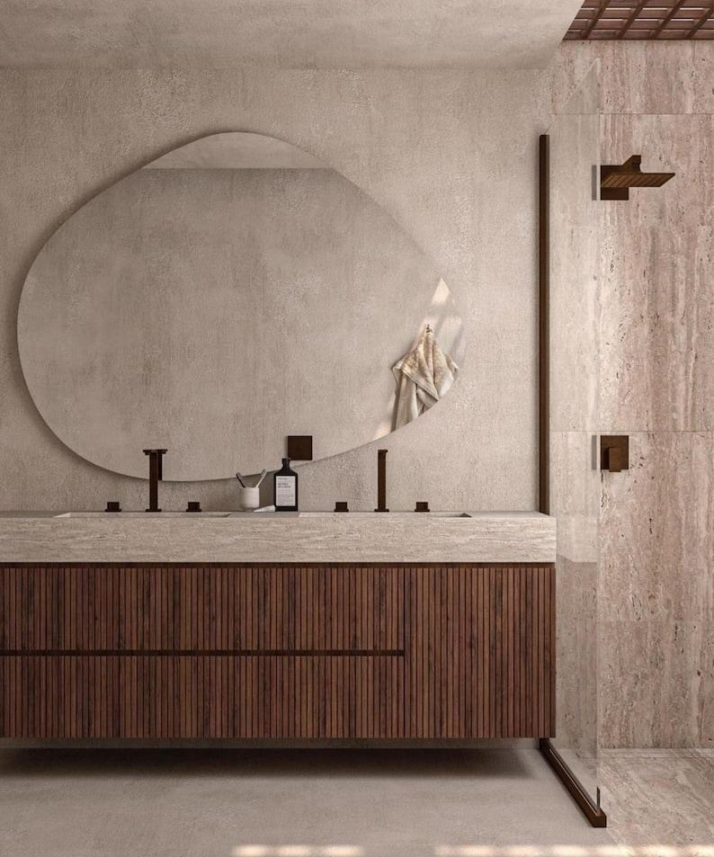 Cide Asymmyetrical Mirror Irregular LED Unique Mirror