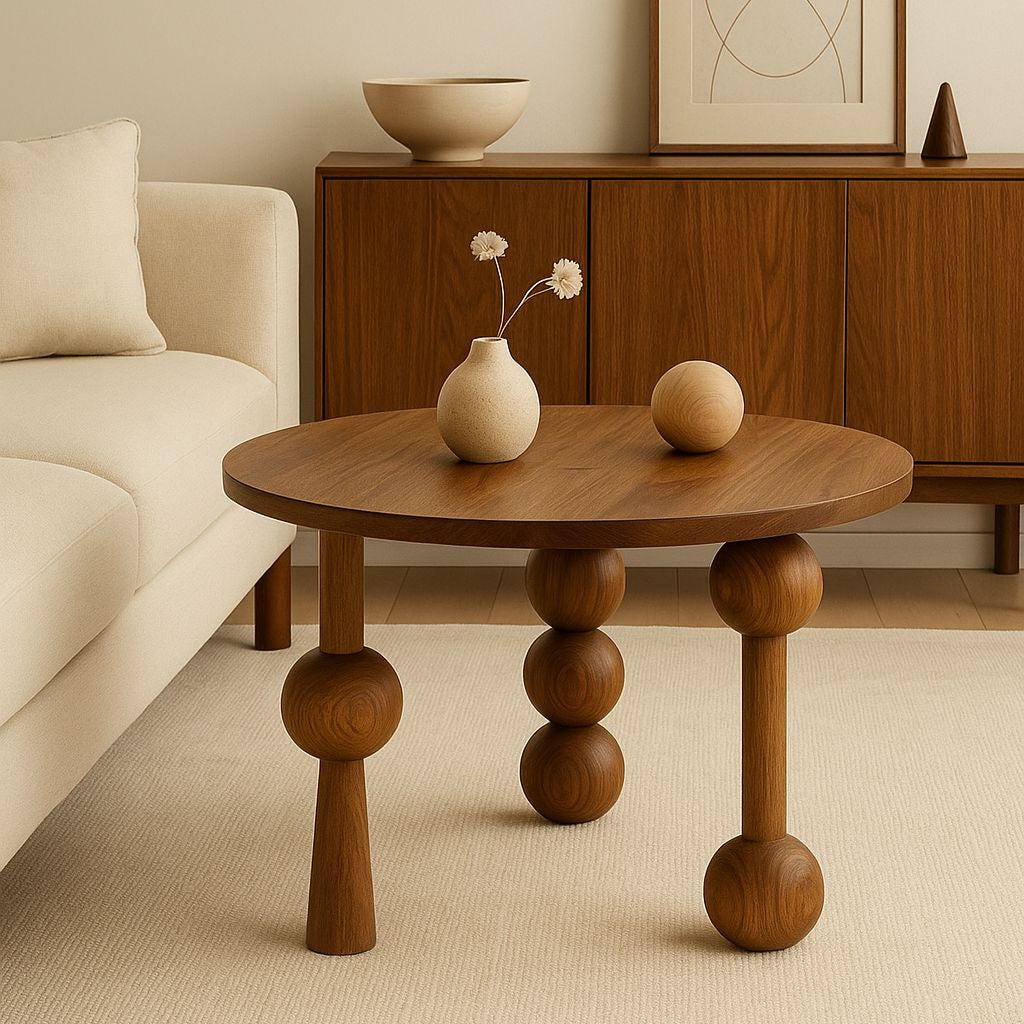 Fledermaus Inspired Minimal Walnut Coffee Table