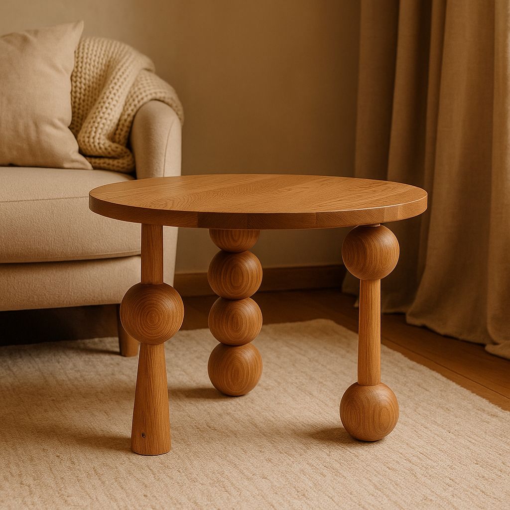 Fledermaus Inspired Minimal Walnut Coffee Table