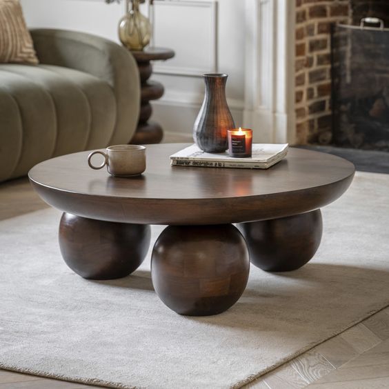 Bola de madera, Bola de madera maciza, Patas de bola, Patas de mesa de café, Patas de cama, Patas de plataforma para cama