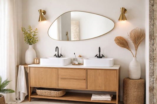 Space Mirror - Modern Asymmetrical Wall Mirror | Alpken