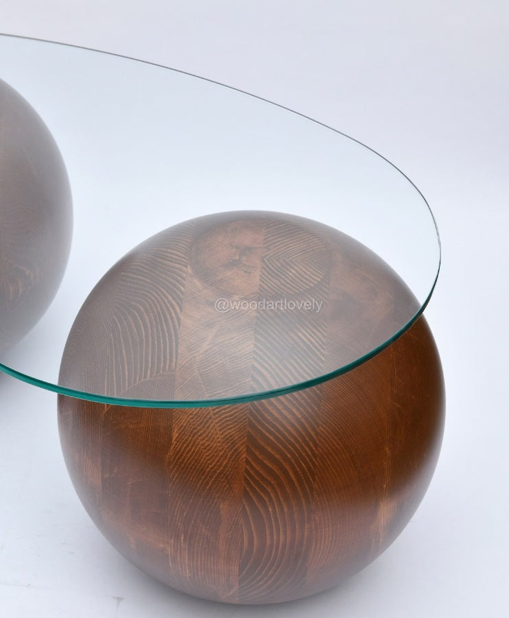 Bola de madera, Bola de madera maciza, Patas de bola, Patas de mesa de café, Patas de cama, Patas de plataforma para cama