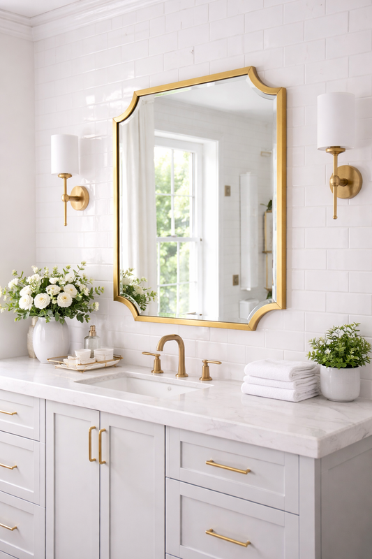 Rectangular Asymmetrical Mirror Aesthetic Irregular Mirror