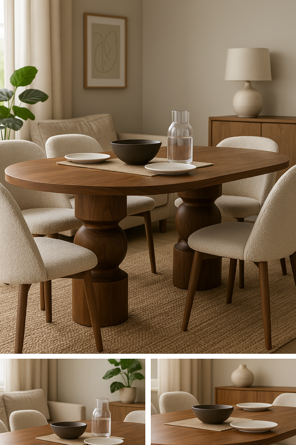 Orb Dining Table, Walnut