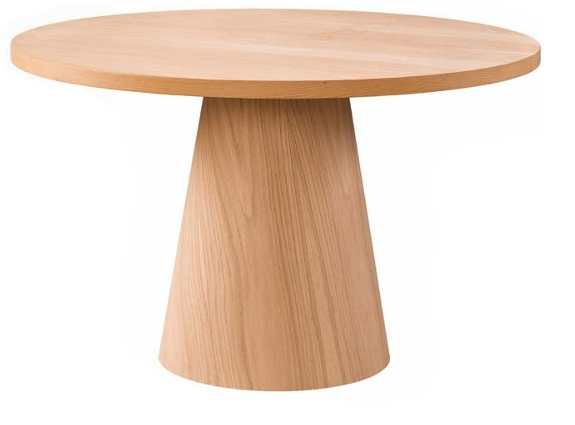 Barrel Light Oak Dining Table