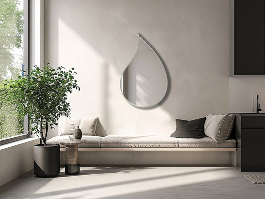 RainDrop Asymmetrical Mirror - Organic Irregular Wall Mirror