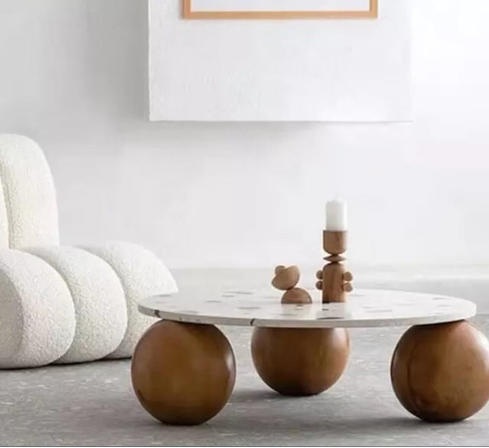 Bola de madera, Bola de madera maciza, Patas de bola, Patas de mesa de café, Patas de cama, Patas de plataforma para cama