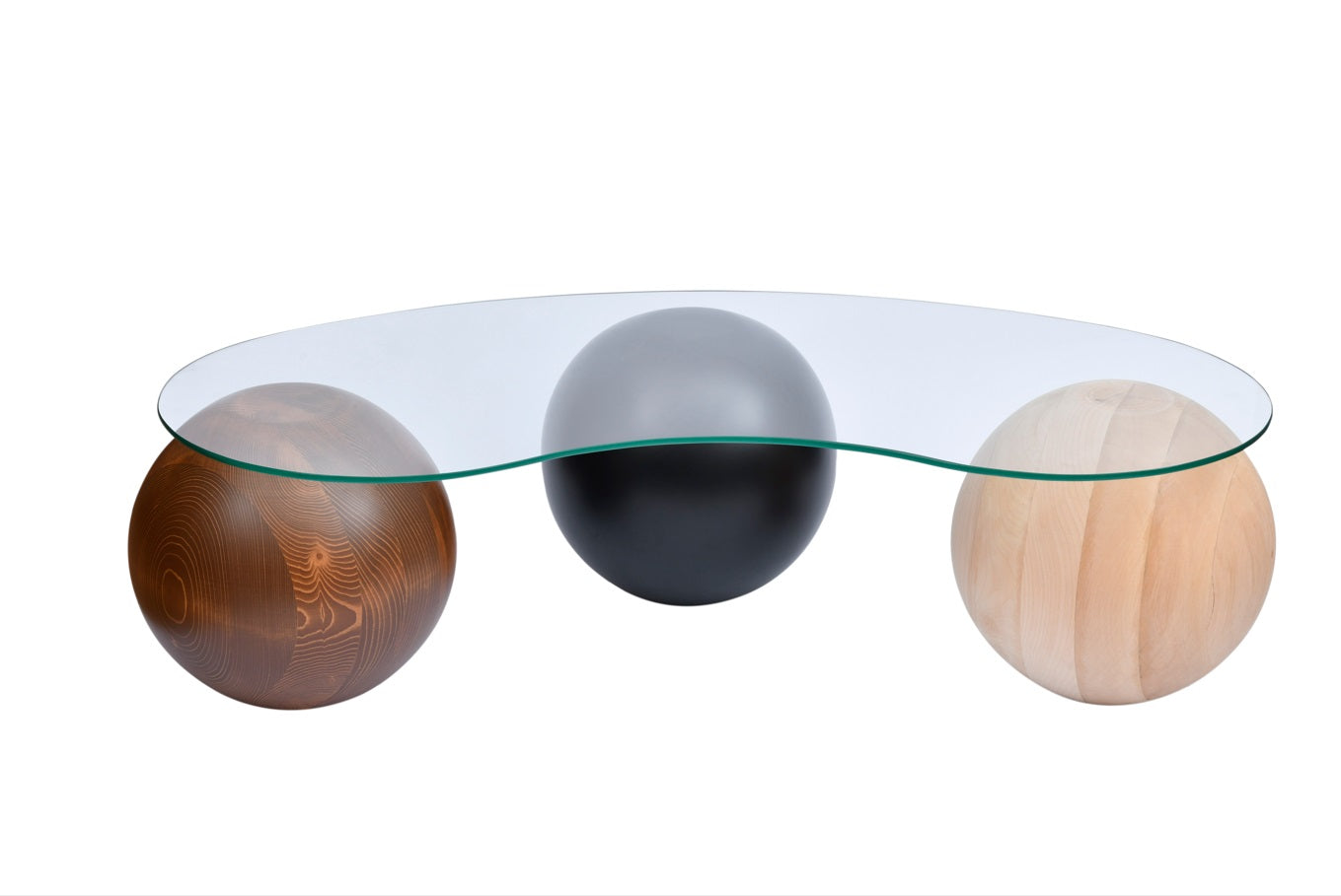 Mesa de centro con bolas de madera, bolas de madera de colores, mesa central, bolas de madera, hogar único