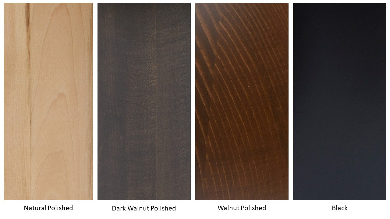 Mirrored Wooden Mushroom Side Table, Dark Walnut finish and other color options