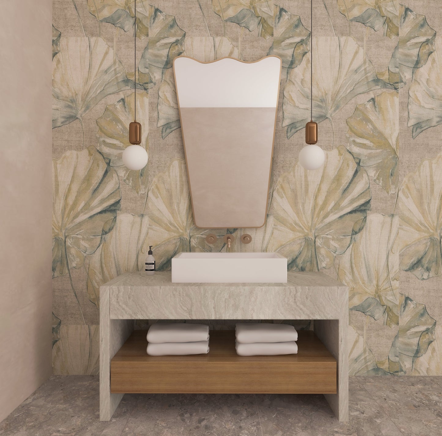 Wavy Irregular Mirror Asymmetrical Mirror Home Decor