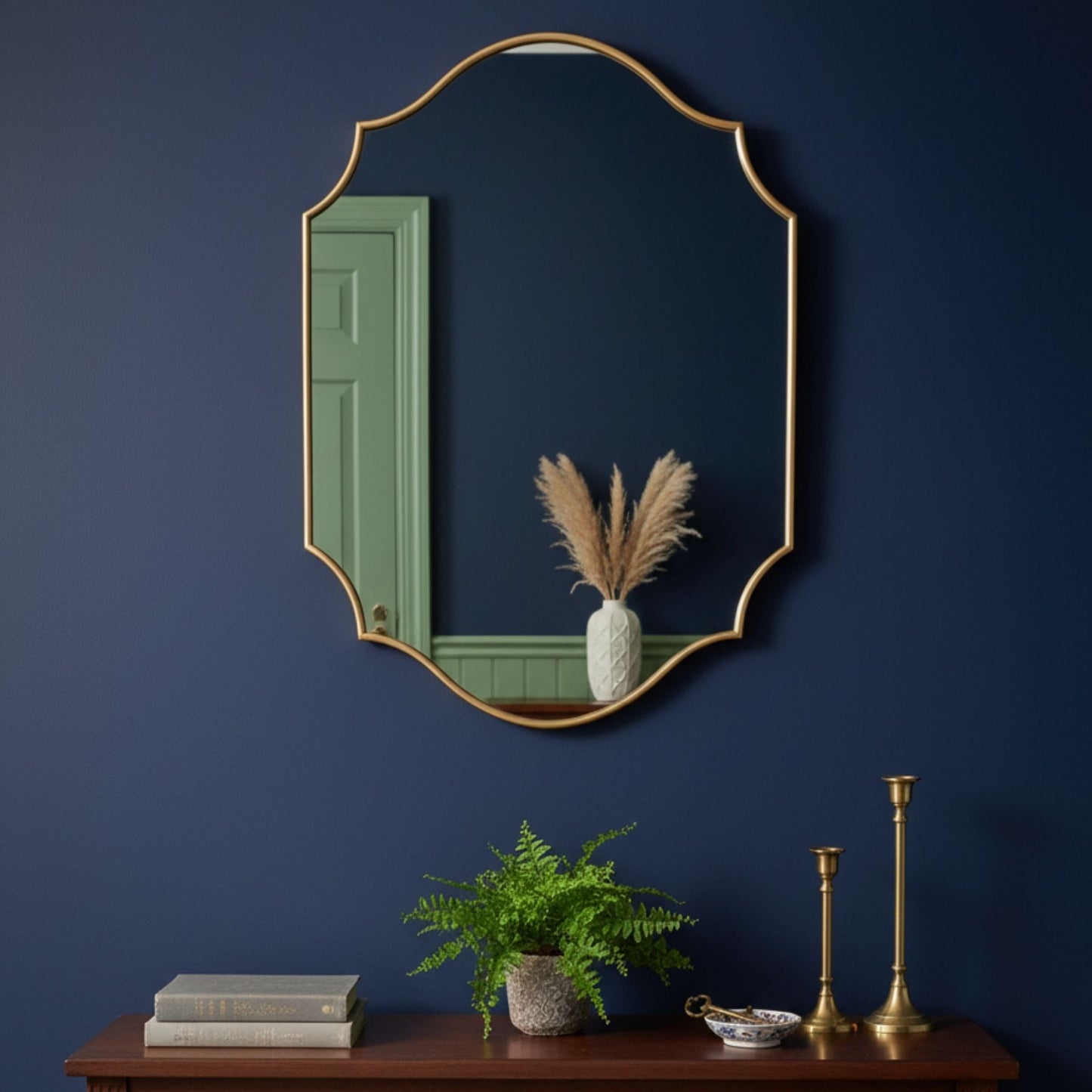 Lefke Asymmetrical Mirror - Handmade Irregular Wall Mirror