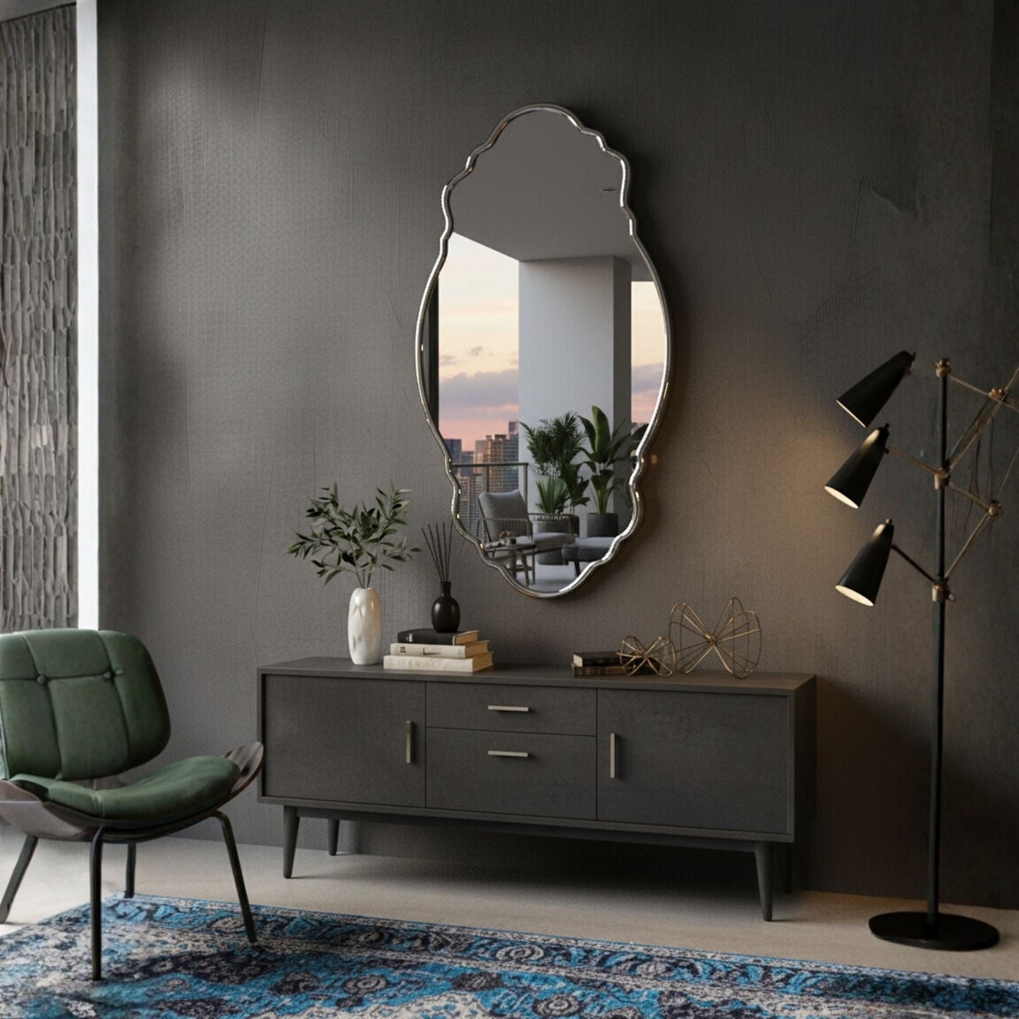 Foca Irregular Wall Mirror - Unique Asymmetrical Mirror | Alpken