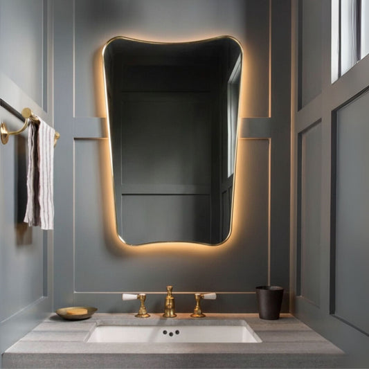 H Irregular Mirror Italian Style Asymmetrical Mirror