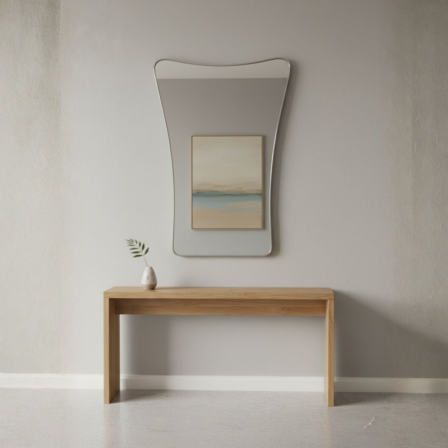 Iskele Asymmetrical Decor Mirror - Handmade Irregular Wall Mirror | Alpken