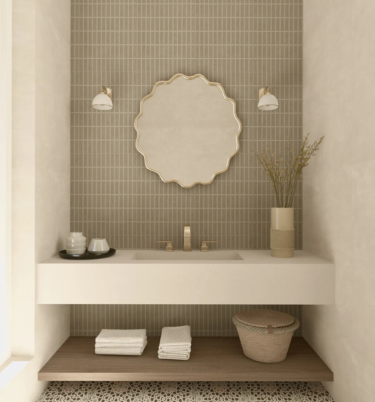 Orlando American Style Irregular Mirror - Unique Wall Mirror | Alpken