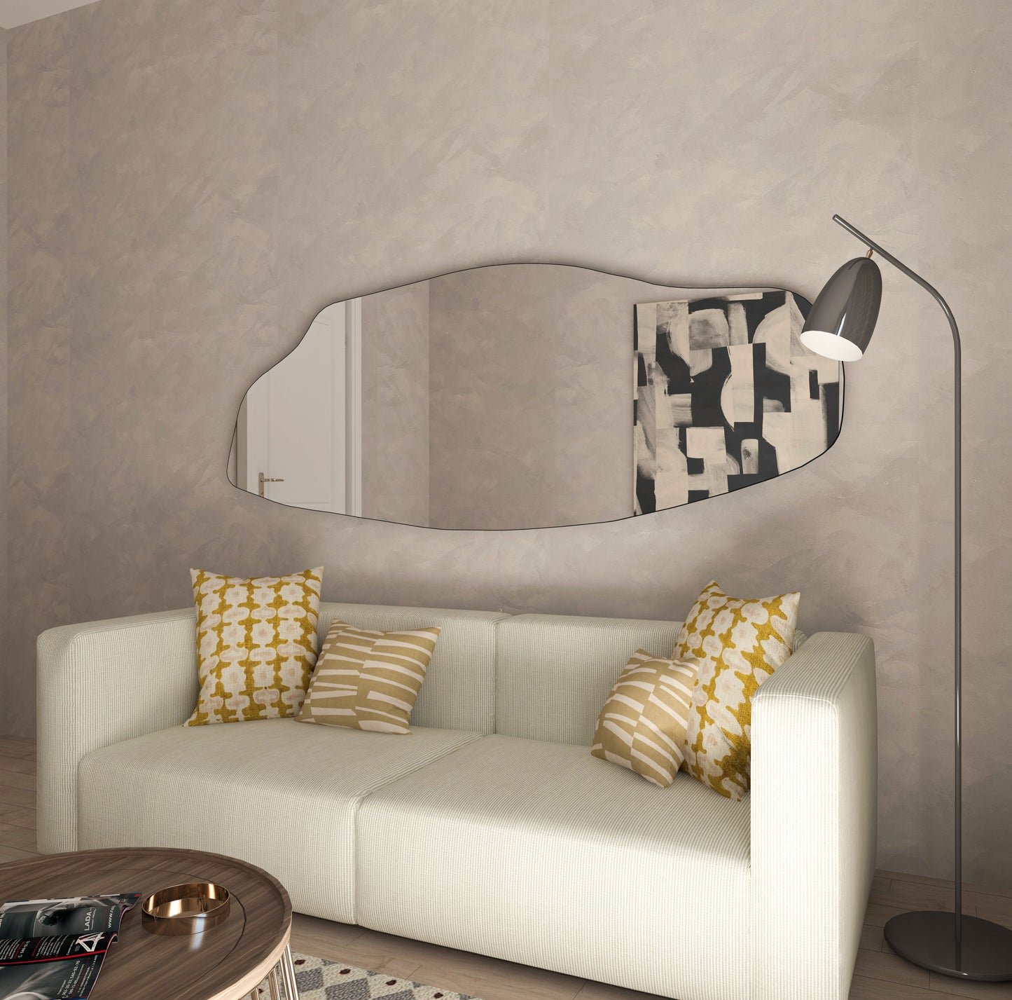 Dragos Asymmetrical Mirror - Unique Irregular Wall Mirror