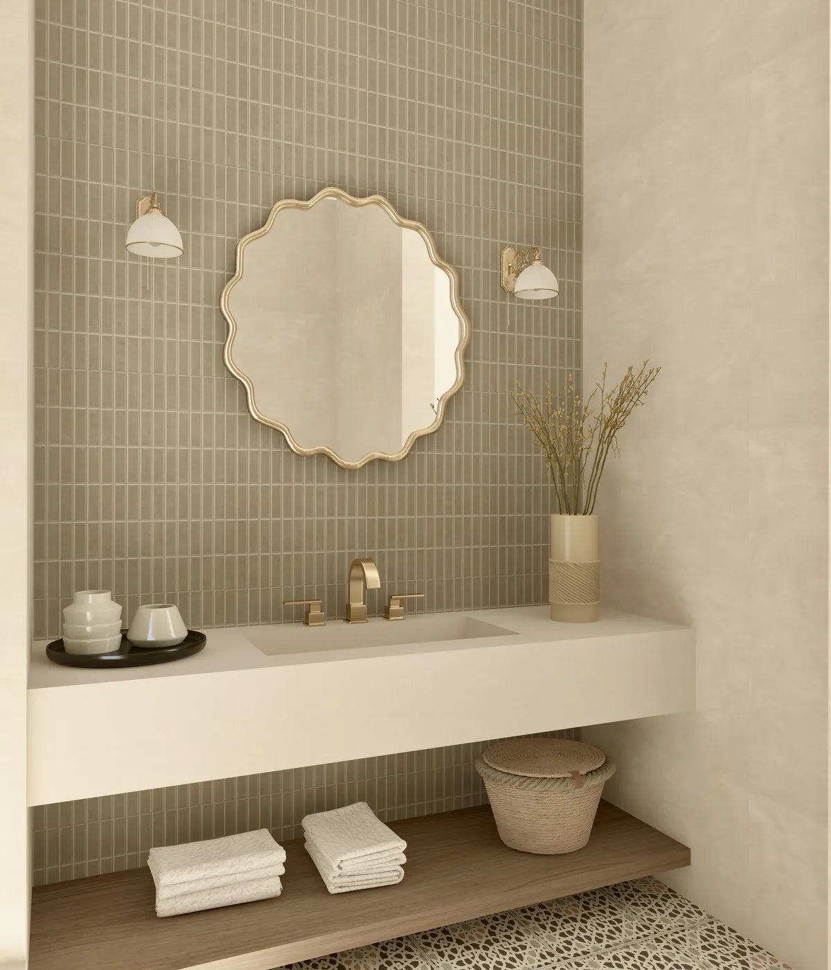 Orlando American Style Irregular Mirror - Unique Wall Mirror | Alpken