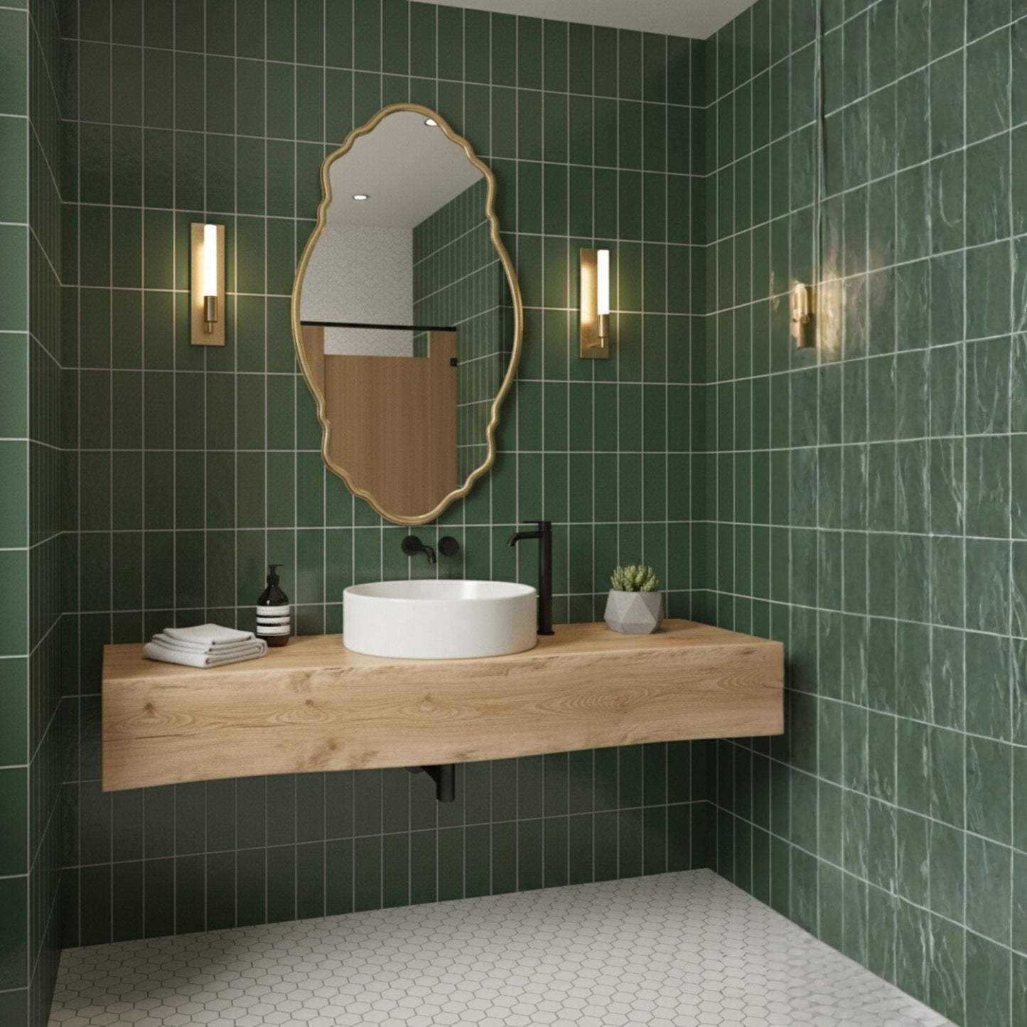 Foca Irregular Wall Mirror - Unique Asymmetrical Mirror | Alpken