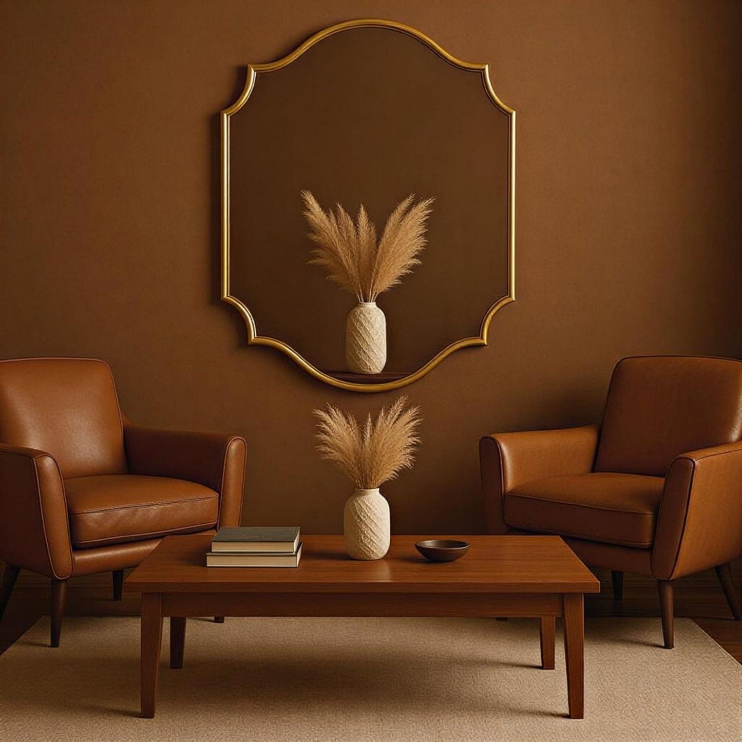 Lefke Asymmetrical Mirror - Handmade Irregular Wall Mirror