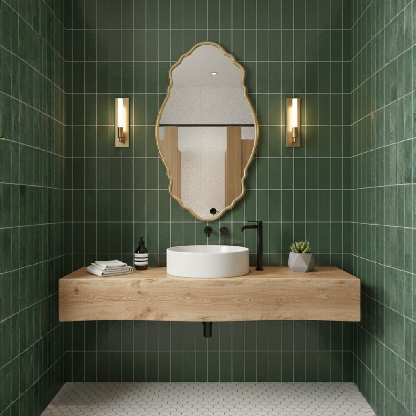 Foca Irregular Wall Mirror - Unique Asymmetrical Mirror | Alpken