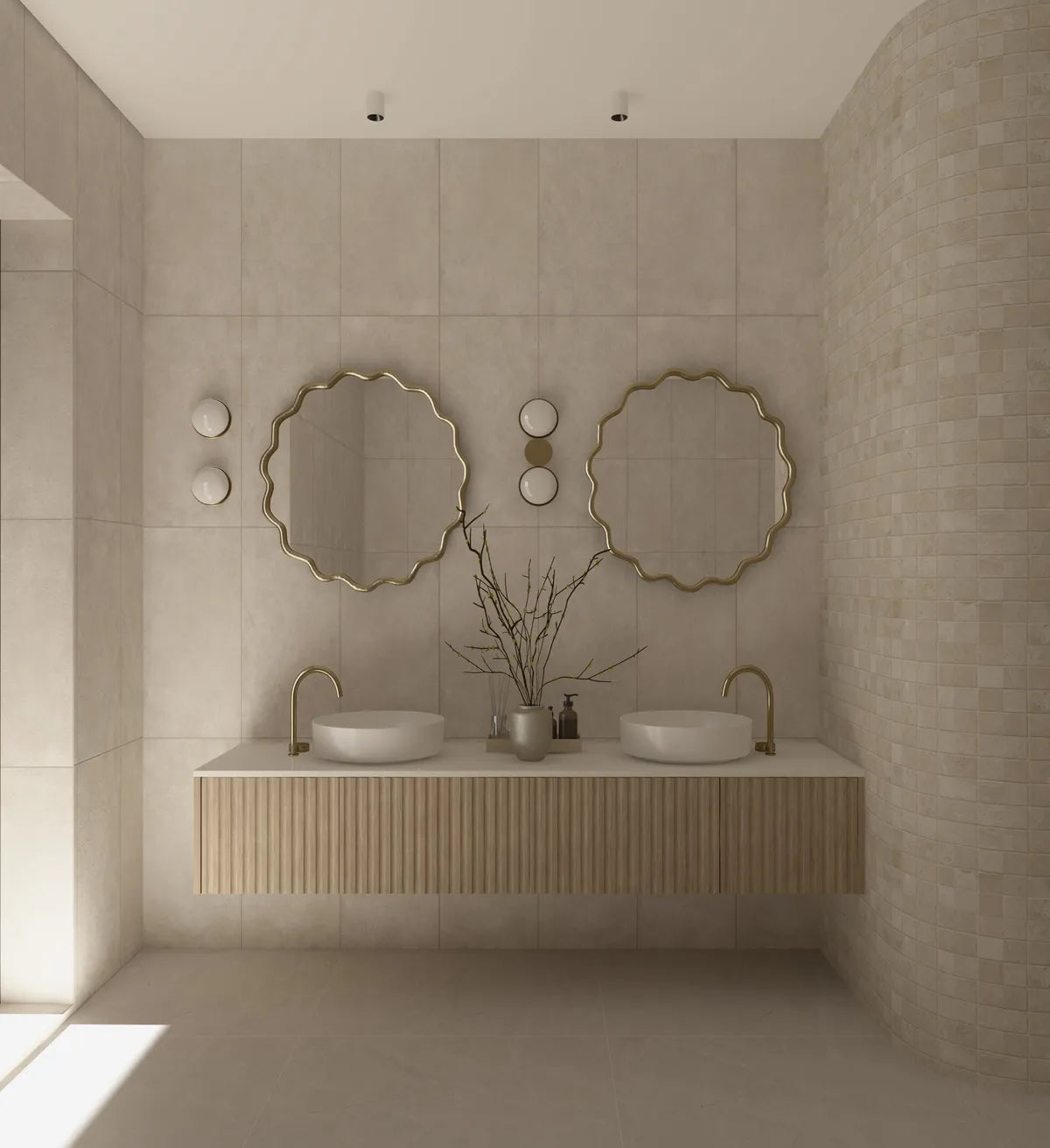 Orlando American Style Irregular Mirror - Unique Wall Mirror | Alpken