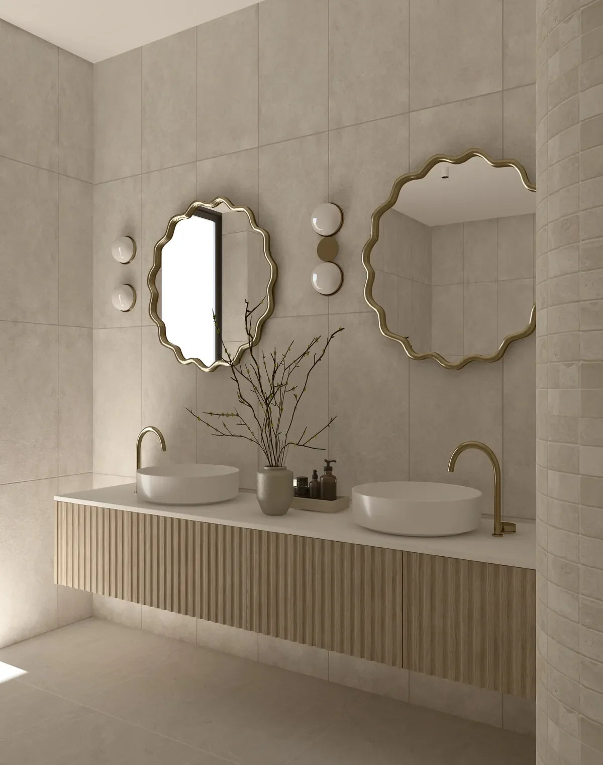Orlando American Style Irregular Mirror - Unique Wall Mirror | Alpken