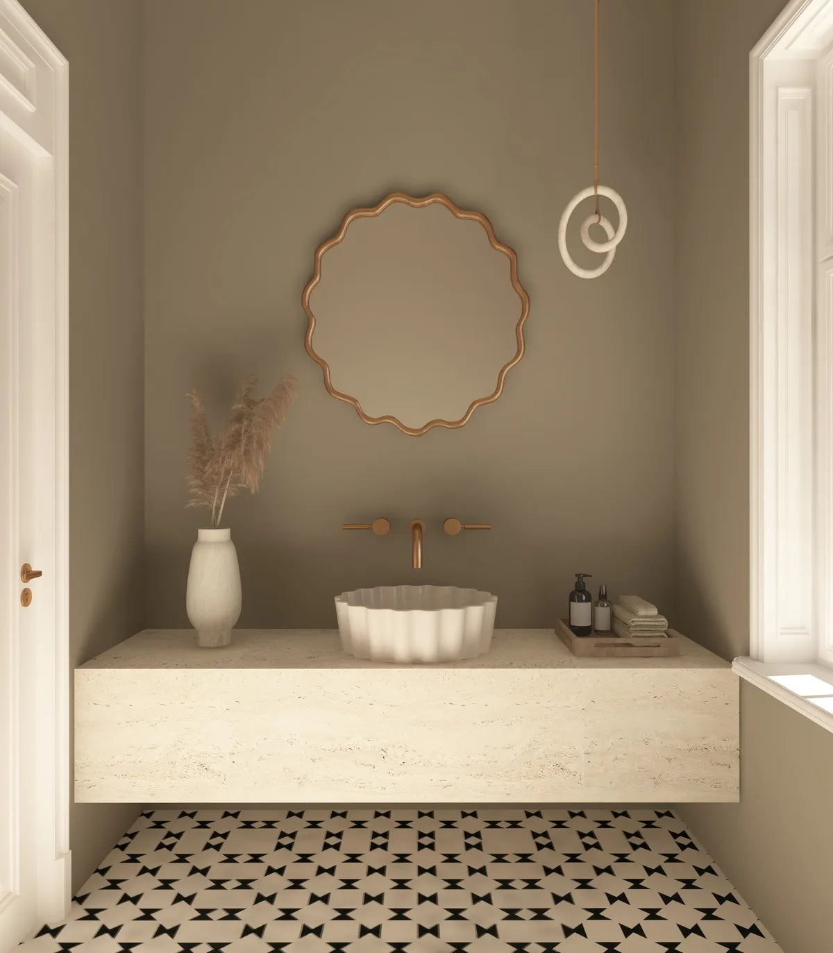 Orlando American Style Irregular Mirror - Unique Wall Mirror | Alpken