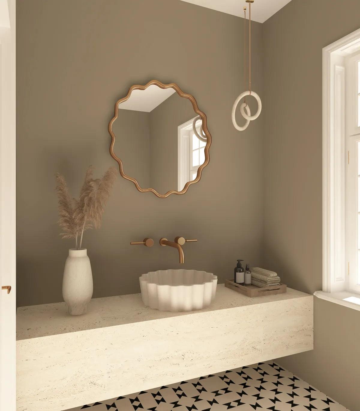 Orlando American Style Irregular Mirror - Unique Wall Mirror | Alpken