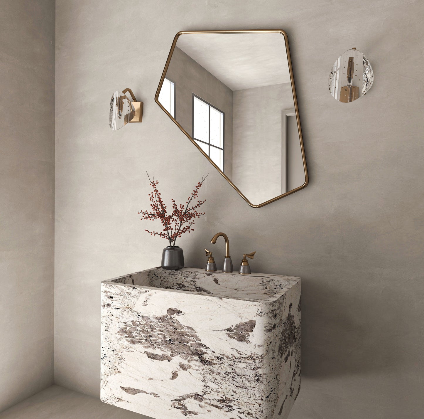 Irregular Angled Mirror