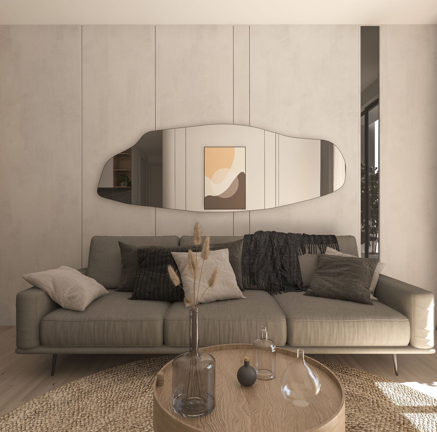 Dragos Asymmetrical Mirror - Unique Irregular Wall Mirror