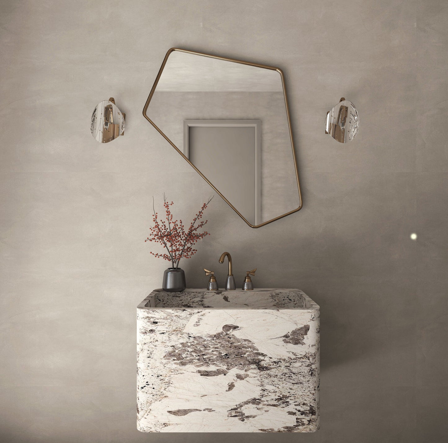 Irregular Angled Mirror