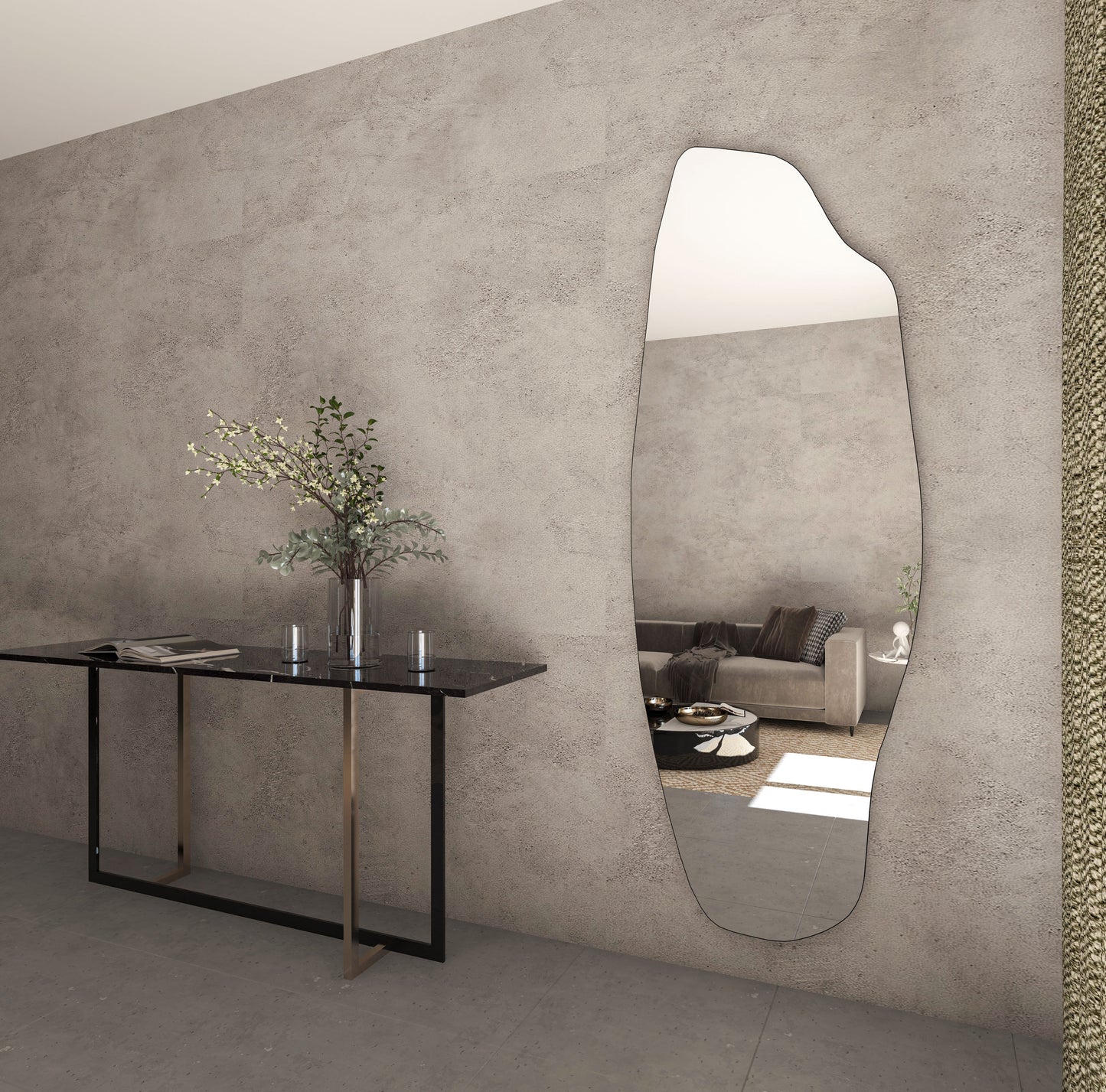 Dragos Asymmetrical Mirror - Unique Irregular Wall Mirror