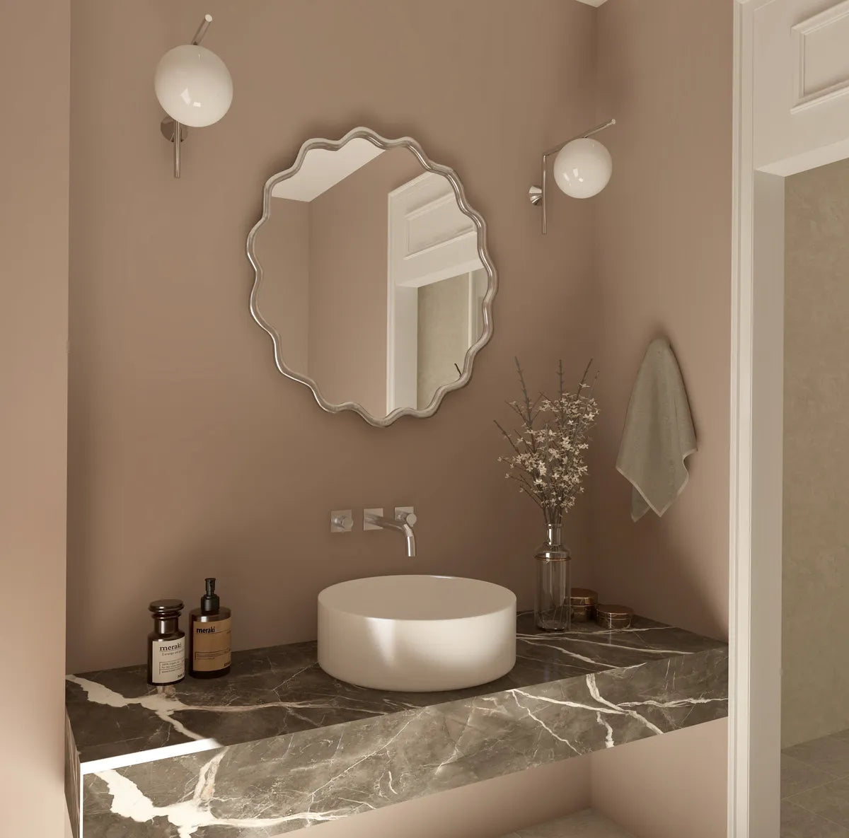 Orlando American Style Irregular Mirror - Unique Wall Mirror | Alpken