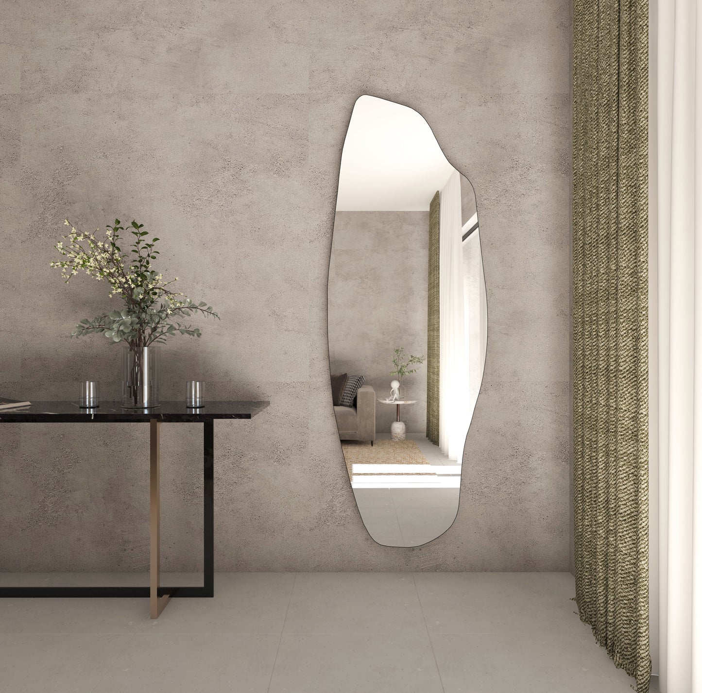Dragos Asymmetrical Mirror - Unique Irregular Wall Mirror