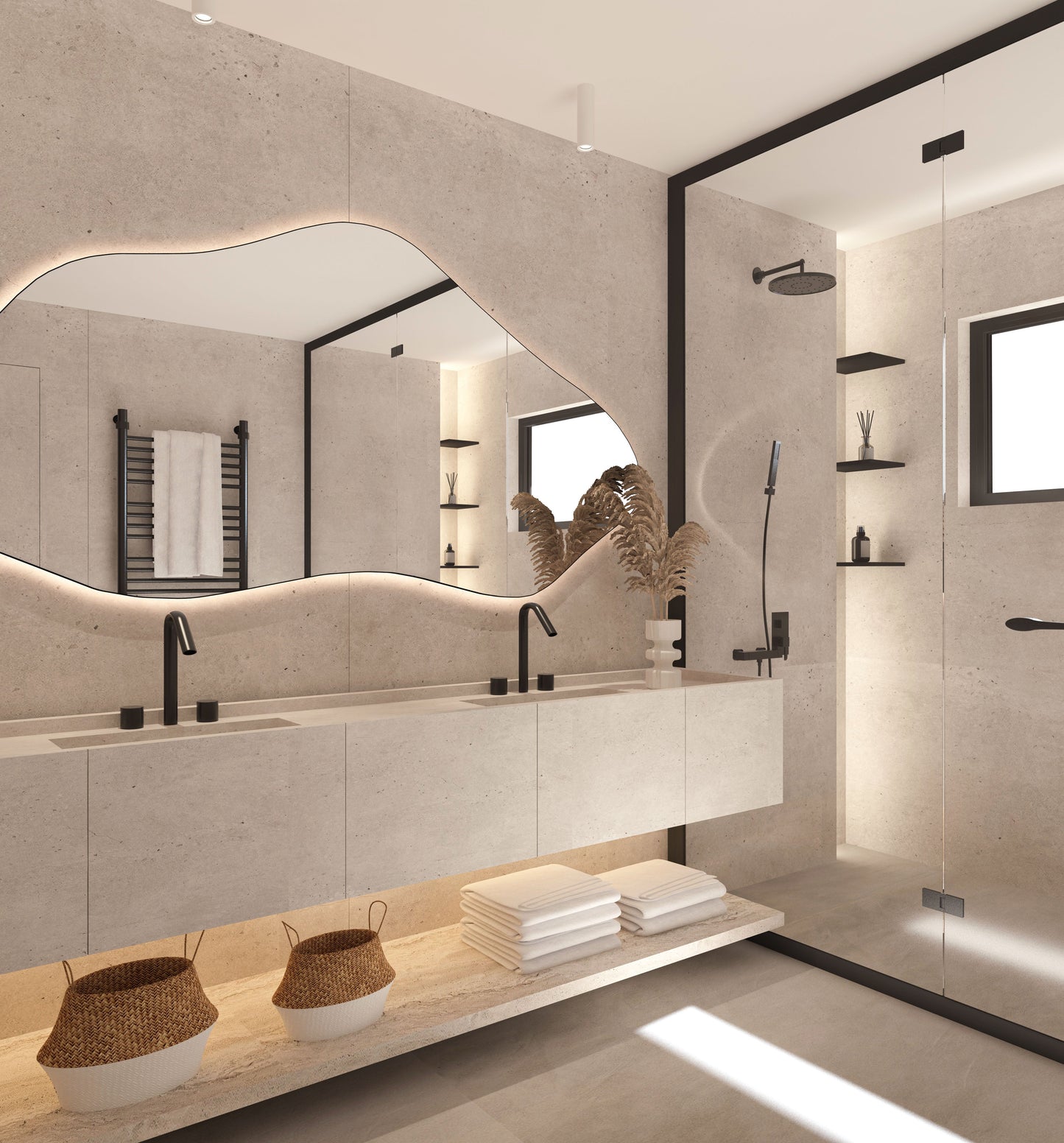 Bilbao Bathroom Mirror - Asymmetrical Irregular Wall Mirror