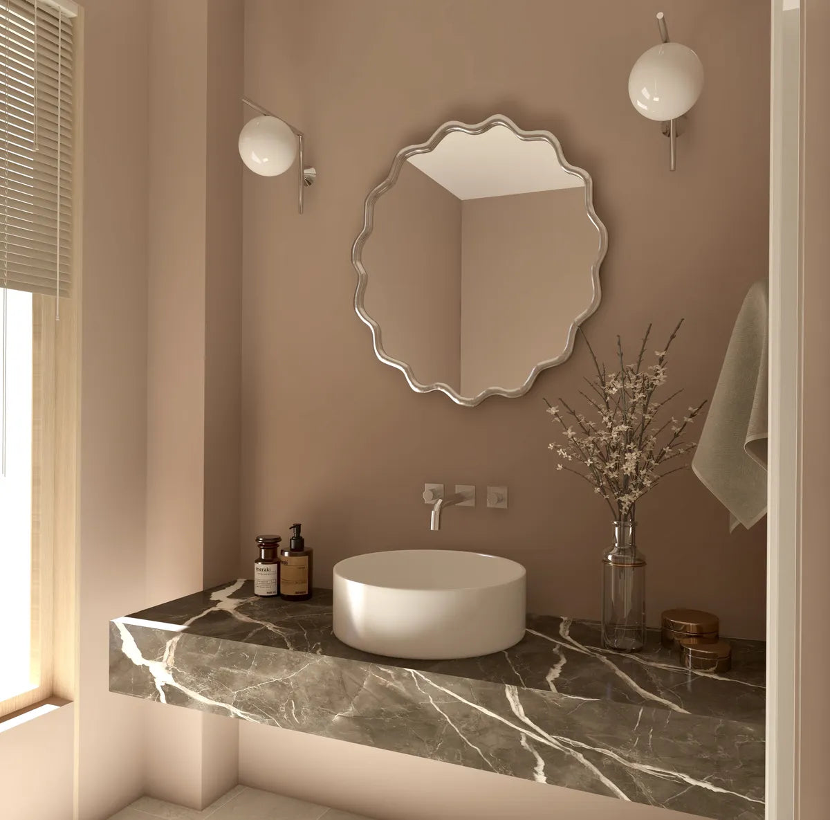 Orlando American Style Irregular Mirror - Unique Wall Mirror | Alpken