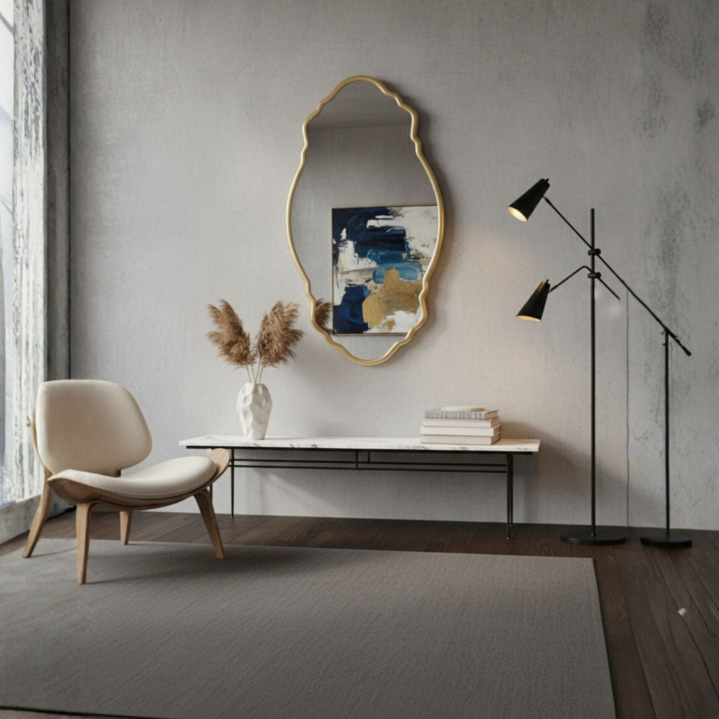 Foca Irregular Wall Mirror - Unique Asymmetrical Mirror | Alpken