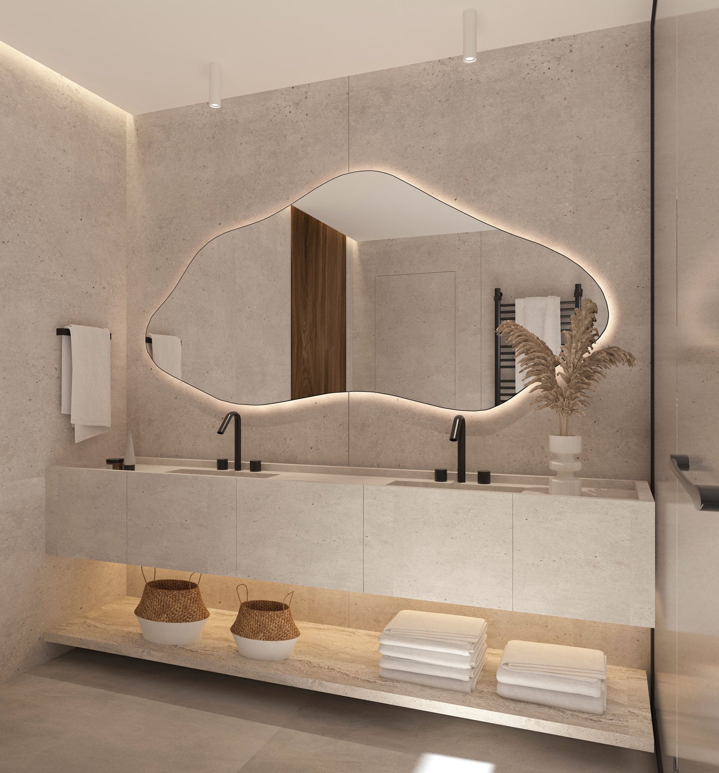 Bilbao Bathroom Mirror - Asymmetrical Irregular Wall Mirror