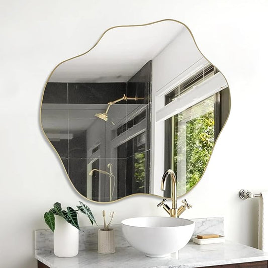 Slime Asymmetrical Mirror - Fluid Irregular Wall Mirror | Alpken