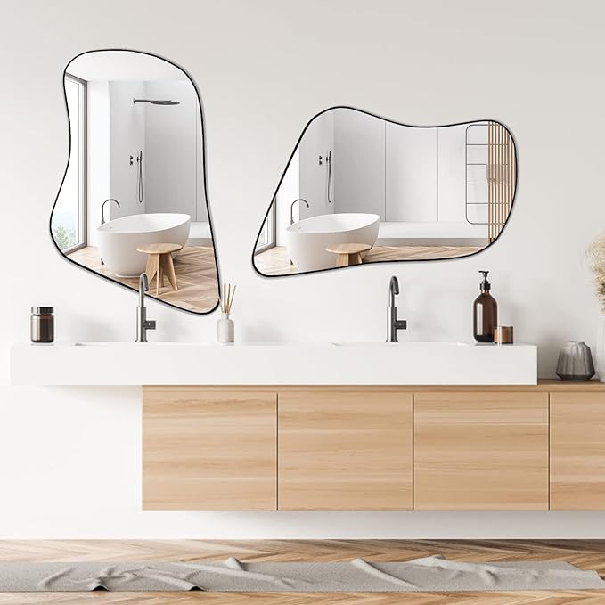 Irregular Asymmetrical Mirror - Unique Custom Wall Mirror | Alpken