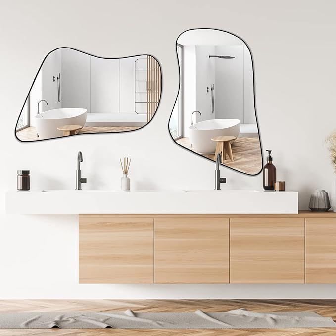 Irregular Asymmetrical Mirror - Unique Custom Wall Mirror | Alpken