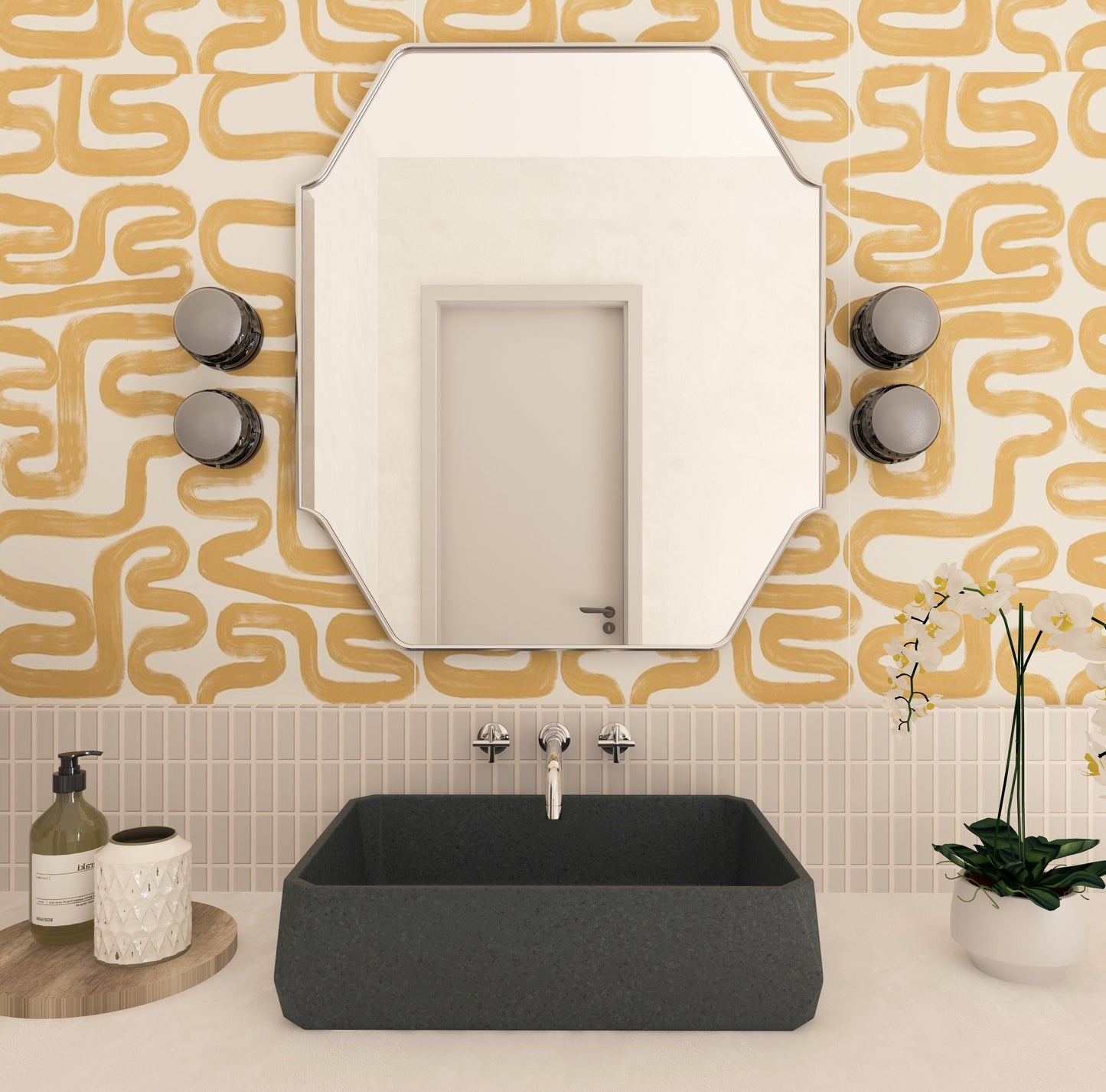 Architectural Unique Mirror Asymmetrical Wall Mirror