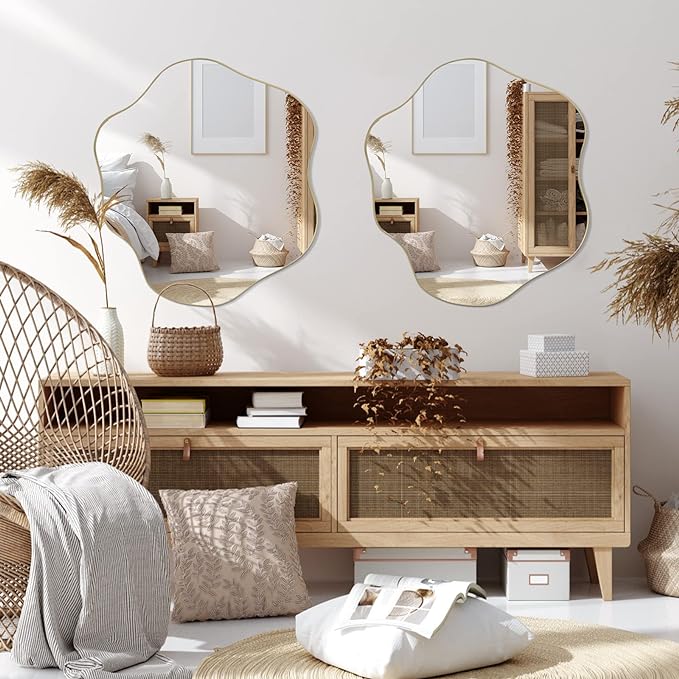 Slime Asymmetrical Mirror - Fluid Irregular Wall Mirror | Alpken