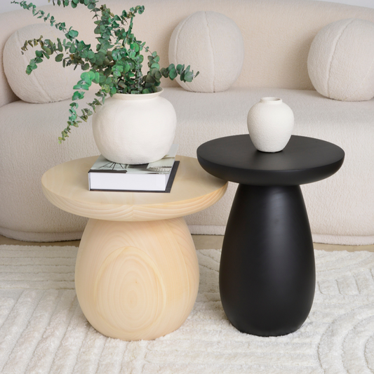 Set of 2 Sculptural Side Tables