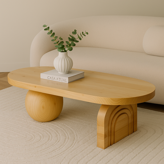Modern Oval Coffee Table